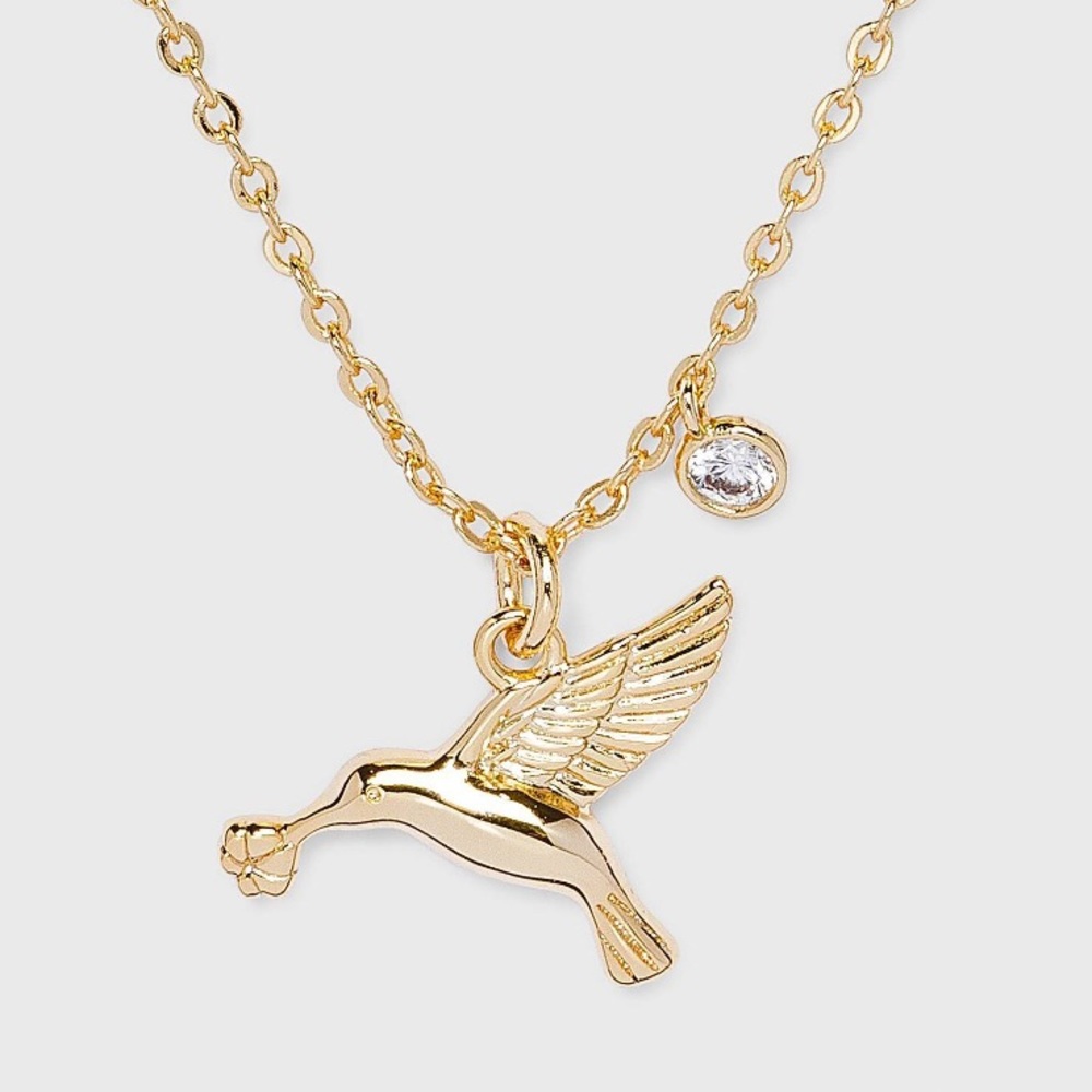 Hummingbird necklace fashion casual minimalist jewelry